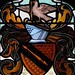 Shakespeare's coat of arms in glass