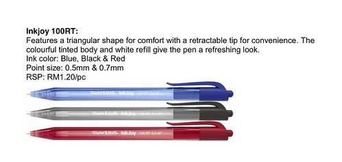 New Papermate Inkjoy-100RT