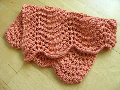 feather and fan washcloth