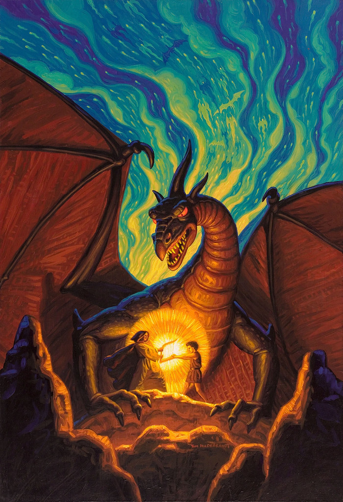 Tim Hildebrandt - The Dragonbards book cover, 1988