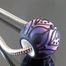 Charm bead : Purple lotus