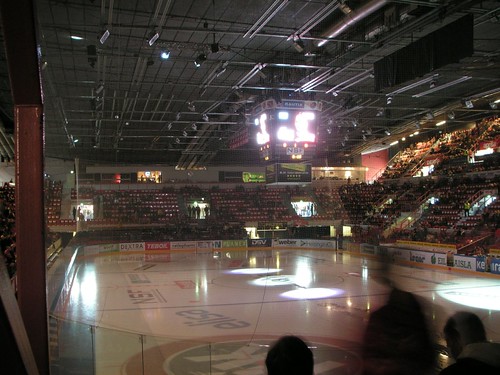 Helsinki Ice Hall before the game