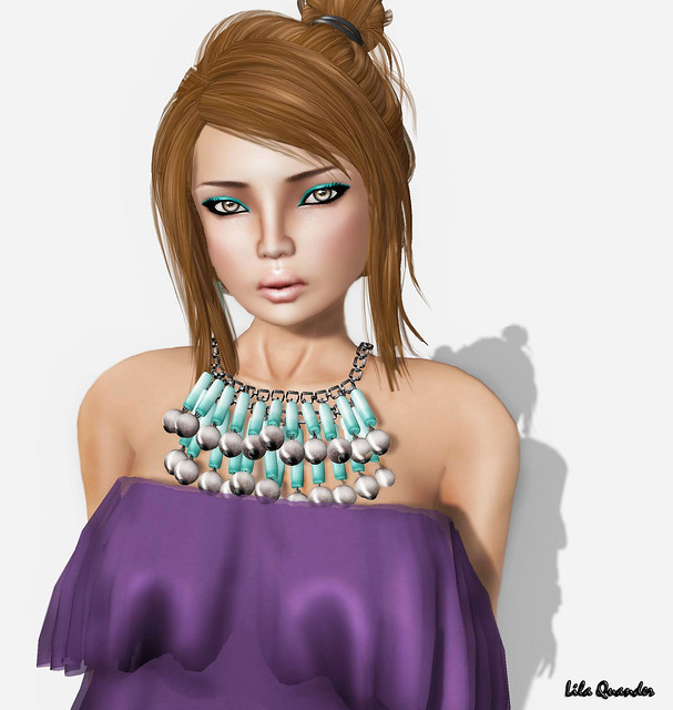 TRUTH  Cate Streaked - fudge by Truth Hawks & LaGyo_Jan necklace by by Gyorgyna Larnia