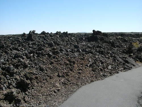 The trail to the caves in Craters of the Moon National Monument