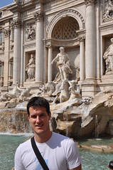 Rob at the Trevi Fountain