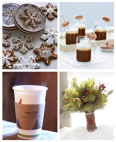 Here a few ideas to incorporate into your winter wedding that guests will