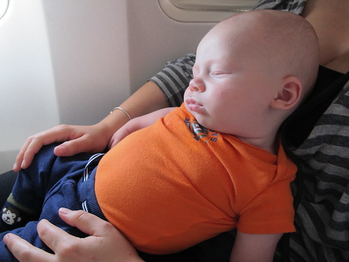 Sleeping on the plane to NC