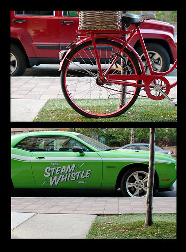 Red green wheels diptych - #300/365 by PJMixer