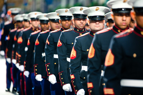 Marines march in 2011 NYC Veterans Day P by NYCMarines, on Flickr