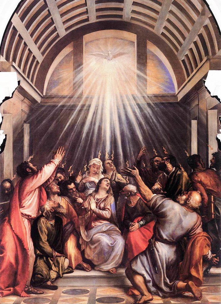 El descendimiento de Espiritu Santo, Titian