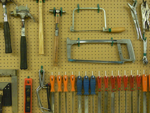 Tool Wall at Nottingham Hackspace