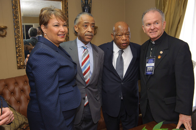 Administrator Jackson comes together with the Rev. AL SHARPTON, Honorable Congressman John Lewis, and US House Chaplain Pat Conray
