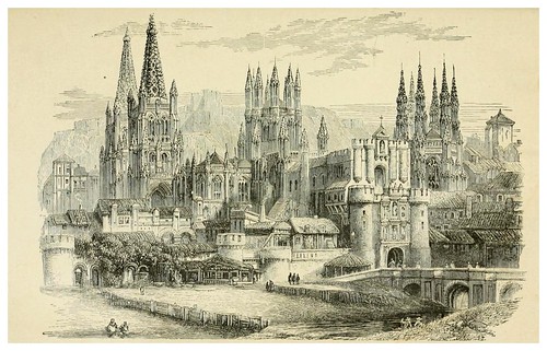001-Puente entrada y catedral de Burgos-Spain-1881-Edmondo De Amicis-ilustrado por W. Vilhelmina Cady