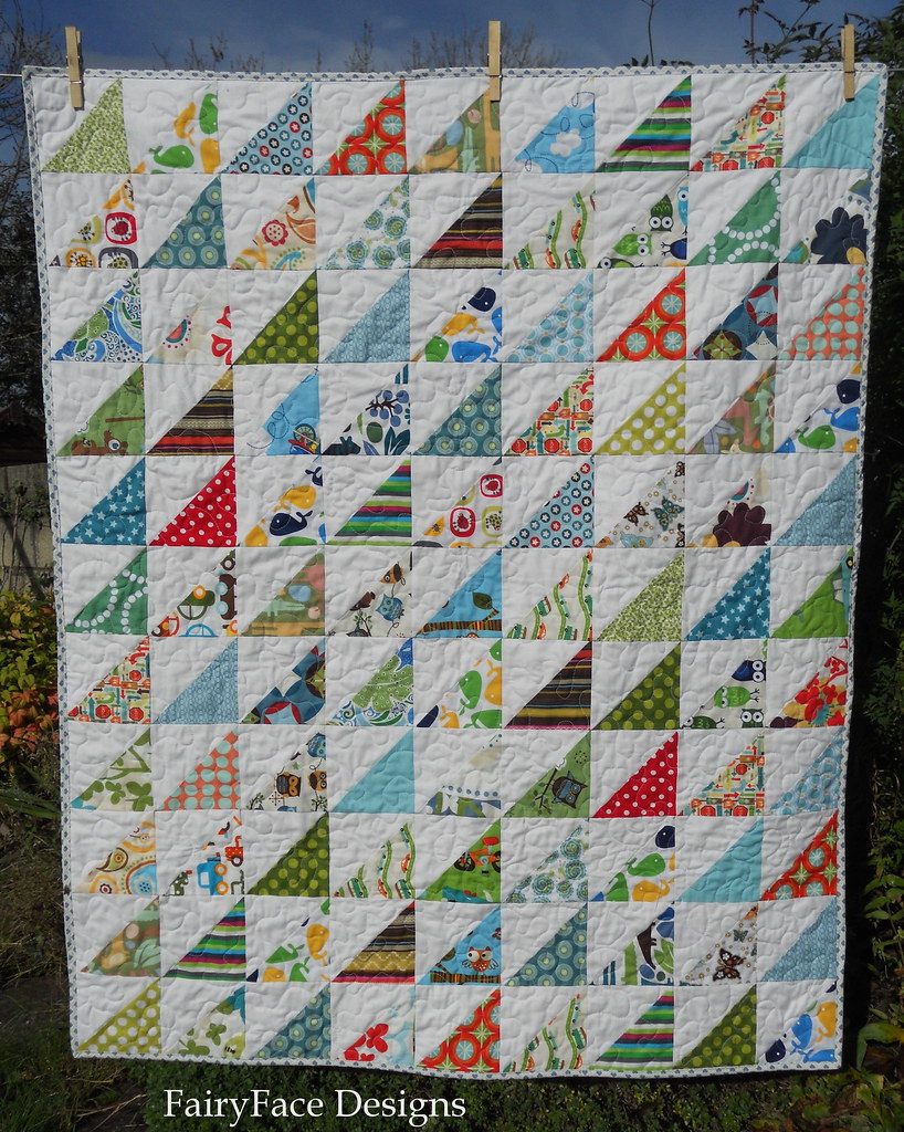 Frogs and Snails quilt front