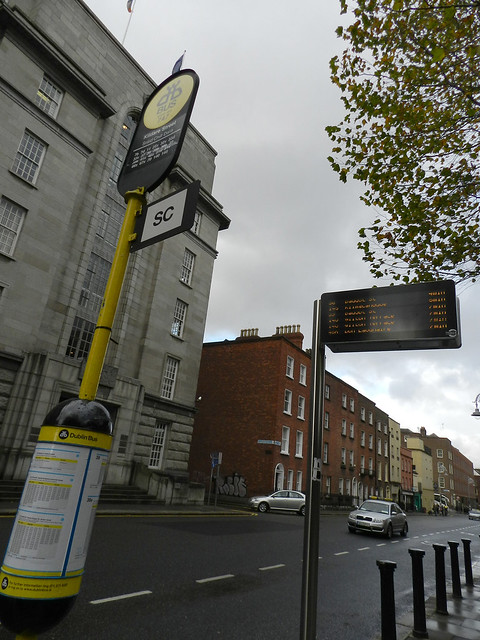 Bus stop in Dublin