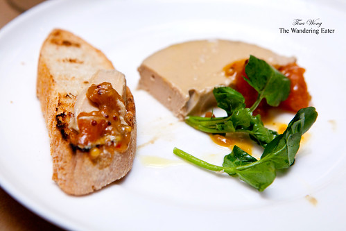 Foie gras torchon with kumquat and Maker's Mark marmalade