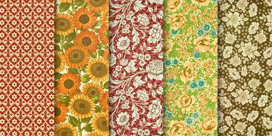 Hi-resolution floral paper textures