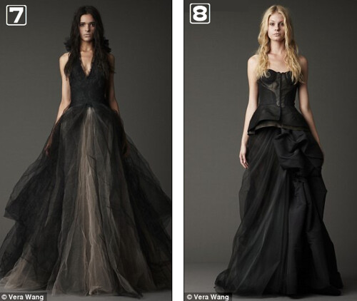 black wedding dresses 4 Vera