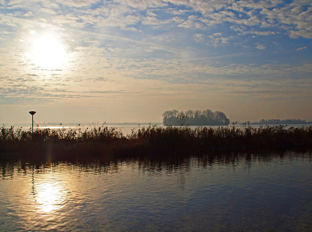 Veluwemeer in the early morning sun