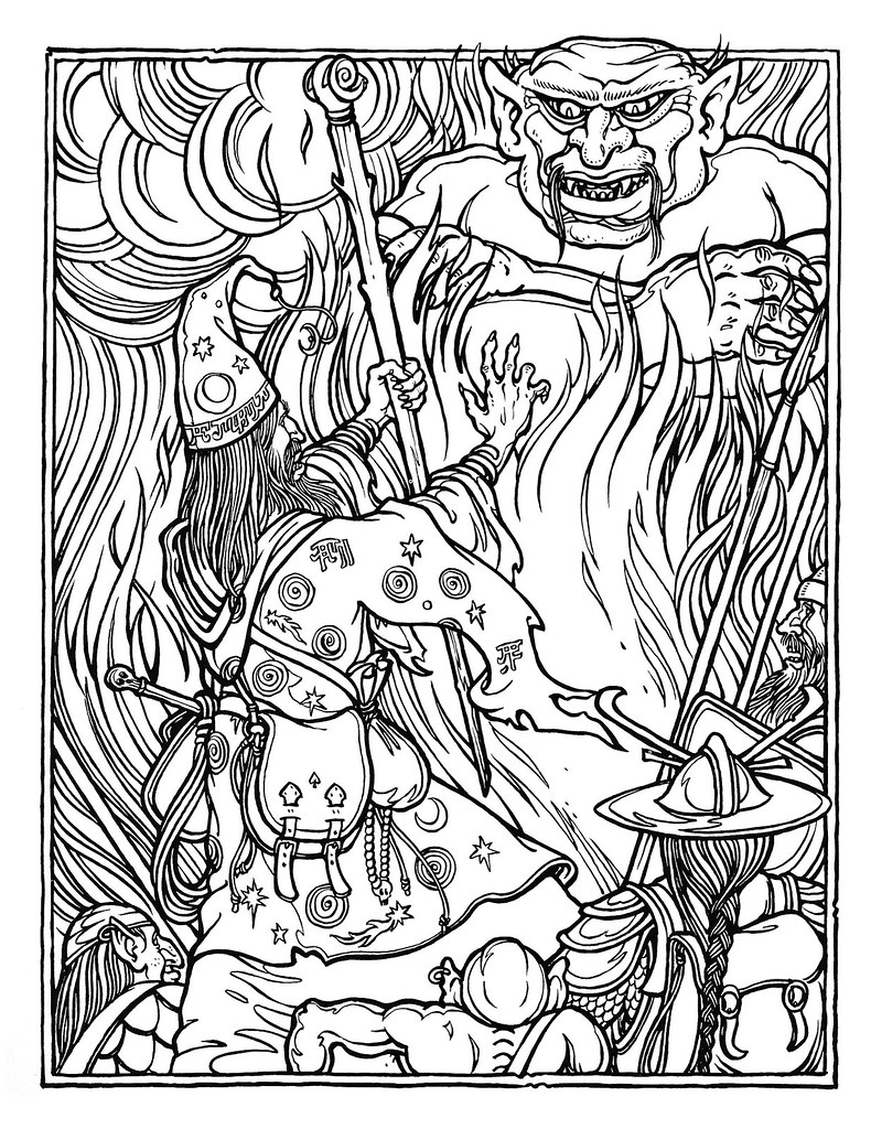 dungeons and dragons coloring pages - photo #19
