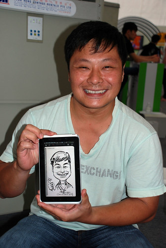 digital caricature live sketching on HTC Flyer for HTC Weekend - Day 2 - 37