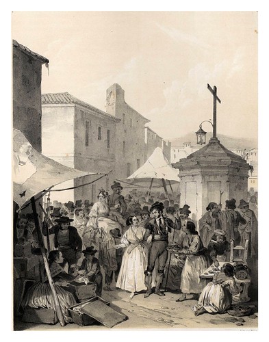 006-La feria de Mairena-España artística y monumental..Tomo I- 1842-1850-Genaro Perez de Villa-Amil