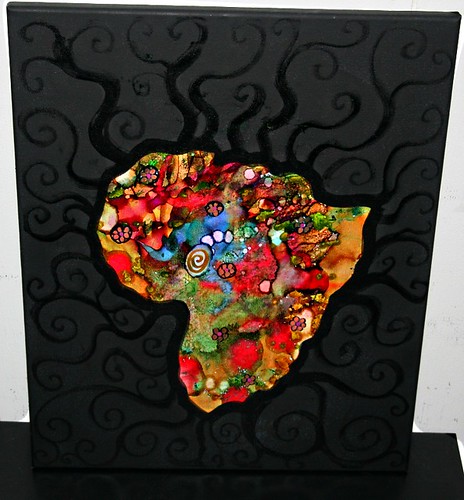 AFRICA 16" x 20" Canvas  by Rick Cheadle Art and Designs