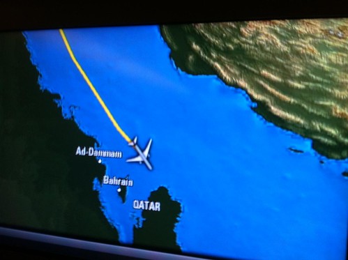 Approaching Doha, Qatar