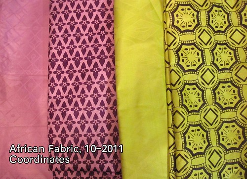 African Fabric, 10-2011 Coordinates