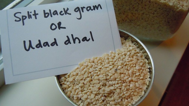 Split black gram lentils or udad dhal