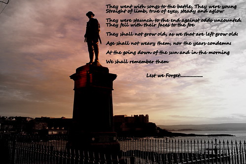 portstewart war memorial with the remembrance day poem by allilou