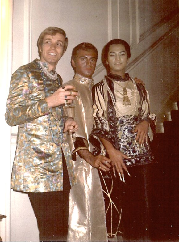 Michael Ho-chong (right) with friends at a party in London in the late 60s