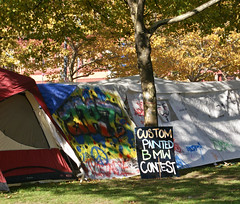 Tents in the Occupy Providence camp