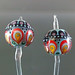 Earring pair : Colorful temari