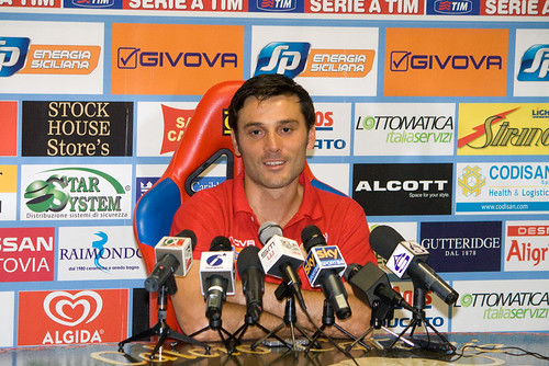 Vincenzo Montella oggi in conferenza stampa