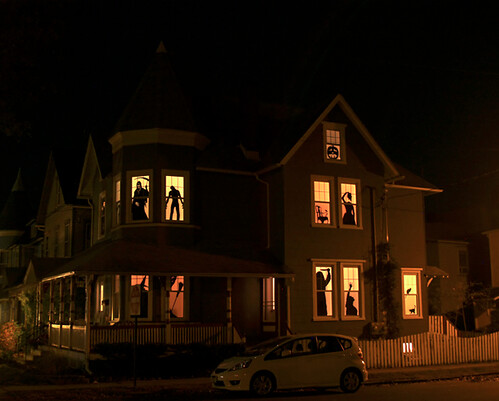 haunted house silhouettes blog.craftzine.com