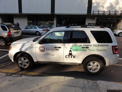City of Tampa Television van