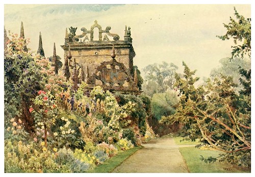018- El patio en Hardwick-Some English gardens 1904- George S. Elgood