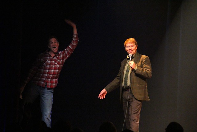 Scott Thompson and Dave Foley in "Two Kids One Hall"
