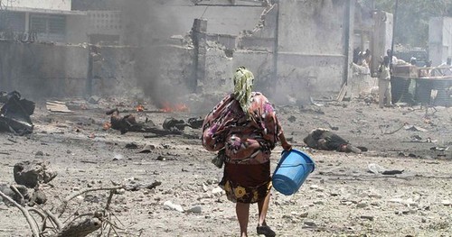Over 70 people have been reported killed in a truck bombing in the capital of the Horn of Africa nation of Somalia. Al-Shabaab was reported to have claimed responsibility against the AMISOM-controlled building. by Pan-African News Wire File Photos