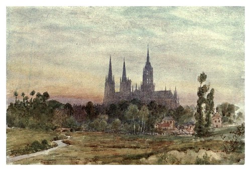 021-Catedral de Bayeux-Cathedral cities of France 1908- Herbert Menzies Marshall