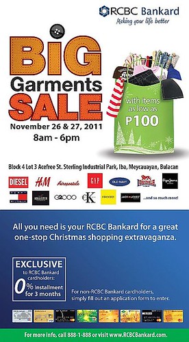 RCBC Bankard x BIG GARMENTS SALE_poster