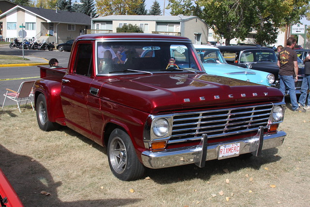 red classic truck mercury canadian 1967 m100 stepside