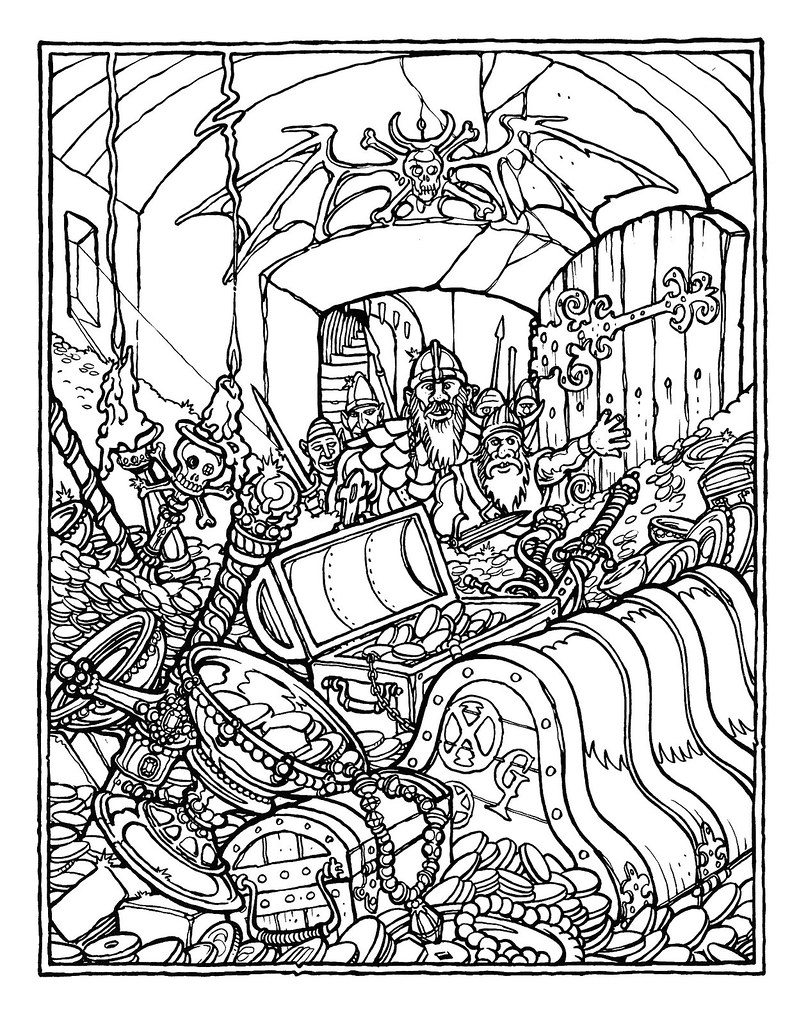 dungeons and dragons coloring pages - photo #7