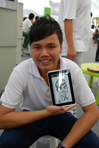digital caricature live sketching on HTC Flyer for HTC Weekend - Day 2 - 22