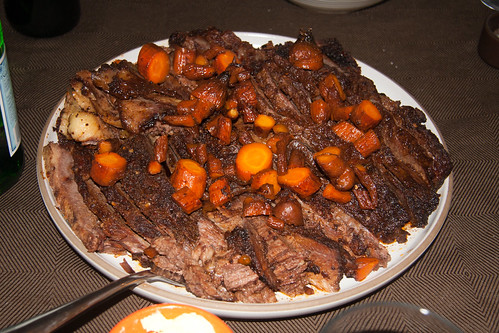 Finished Brisket with Carrots