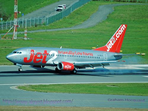 G-CELX Boeing 737-377 by Jersey Airport Photography