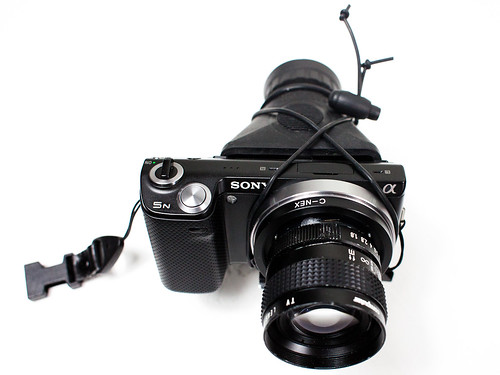 Sony Nex 5N with 50mm 1.8 HoodLoupe