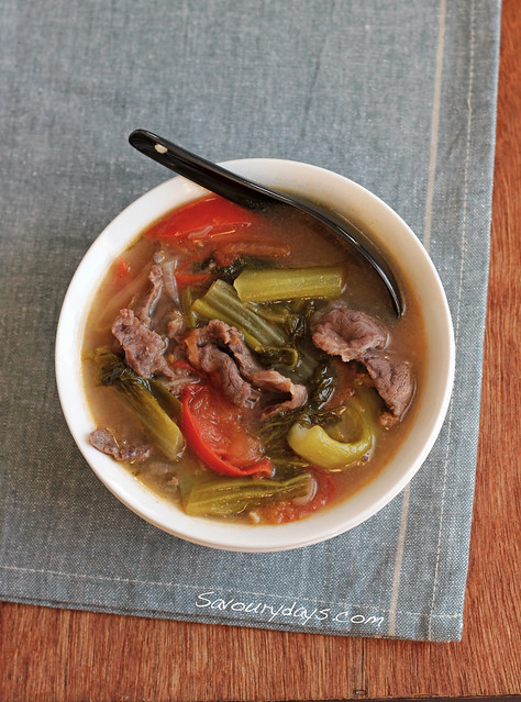 Beef & Pickled mustard green Soup