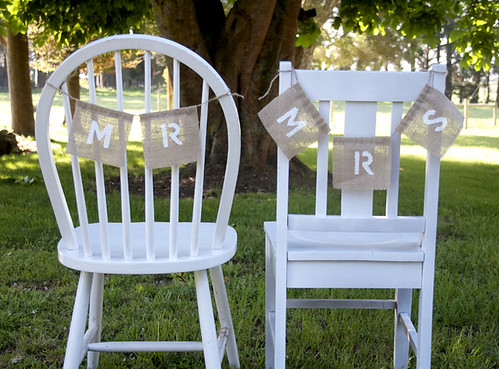 elegance to your wedding decor also And why stop at just chair bunting